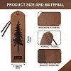 Cowhide Leather Labels AJEW-WH0386-0048-2