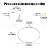 DIY Iron Ring Dangle Earring Making Kits DIY-YW0008-93-2