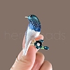Magpie with Flower Enamel Pins PW-WGF2576-01-2