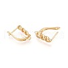 Brass Hoop Earring Finding KK-N261-41G-2