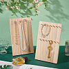  2 Styles Wood Necklace Display Stands NDIS-NB0001-08-5