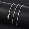 Tarnish Resistant 304 Stainless Steel Cable Chain Necklace Making STAS-P045-05P-4