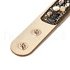 Faux Suede Snap Cord Bracelet BJEW-F428-09-3