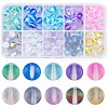 SOFPLATE 100Pcs 10 Colors Glass Beads G-SP0001-02-1