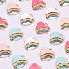  32G 4 Colors Light Gold Plated Alloy Pendants ENAM-NB0001-56-2