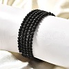 Natural Lava Rock Round Beads Stretch Bracelets BJEW-G550-07-4mm-6