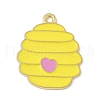 Bees Theme Alloy Enamel Pandants FIND-M083-06J-G-1