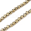 Electroplate Synthetic Magnetic Hematite Beads Strands G-A263-B01-02G-1