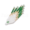 4Pcs 4 Colors Glass Seed Beaded Tassels Pendants PALLOY-MZ00655-5