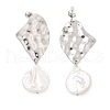 304 Stainless Steel Dangle Stud Earrings EJEW-F354-02P-5