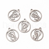 Non-Tarnish 201 Stainless Steel Pendants STAS-E188-12P-2