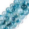 Dyed Natural White Jade Beads Strands G-T138-8mm-210-7-4