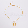 Vintage Stainless Steel Trapezoid Pendant Necklaces WL0350-2