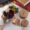 Yilisi 3 Rolls 3 Styles Burlap Ribbon OCOR-YS0001-04-6