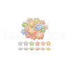 AHADERMAKER 60Pcs 6 Colors Translucent Resin Decoden Cabochons RESI-GA0001-31-7