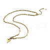 304 Stainless Steel Heart Pendant Necklaces for Women NJEW-Q028-05G-2