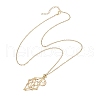 304 Stainless Steel Empty Macrame Pouch Star Moon Pendant Cable Chain Necklaces NJEW-JN05282-02-5