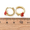 Cherry Brass Micro Pave Clear Cubic Zirconia Hoop Earrings EJEW-U062-06A-G-5