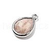 Natural Sunstone Faceted Pendants G-U019-05P-10-2