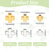   60Pcs 6 Styles Brass Beads KK-PH0010-98-2