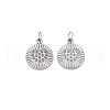Tarnish Resistant 304 Stainless Steel Pendant Rhinestone Settings STAS-N097-163P-1