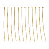 Brass Flat Head Pins KK-G331-11-0.7x51-1