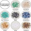 SUPERFINDINGS 960Pcs 8 Colors Acrylic Linking Rings OACR-FH0001-030-3