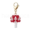 Handmade Glass Seed Beaded Pendant Decorations HJEW-MZ00202-01-2