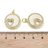 Brass Micro Pave Clear Cubic Zirconia Pendants KK-L213-030G-3
