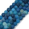 Natural Druzy Agate Beads Strands G-NH0024-A04-8mm-2