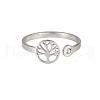 Stainless Steel Cuff Rings PW-WGB87C5-01-1