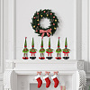 Gorgecraft 4 Sets 2 Style Christmas Wine Bottle Cover Pleuche Decoration AJEW-GF0007-18-7