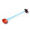 Handmade Glass Fruits Spoons AJEW-A067-01-3