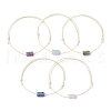 Natural Gemstone Braided Bead Bracelets for Women BJEW-JB11356-2