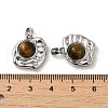Natural Tiger Eye Pendants KK-M270-42P-3