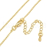 Brass Ball Chain Necklaces for Women NJEW-G084-13G-2