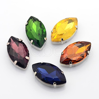 Sew on Rhinestone RGLA-F004-6x12mm-M-1