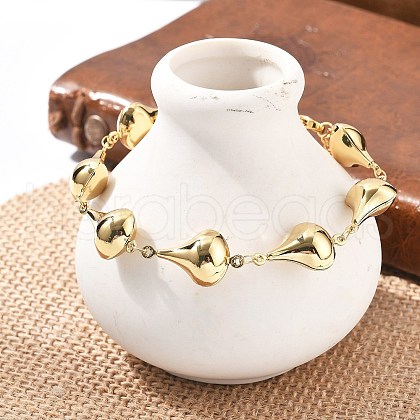 304 Stainless Steel Link Chain Bracelets for Women BJEW-U021-08G-02-1