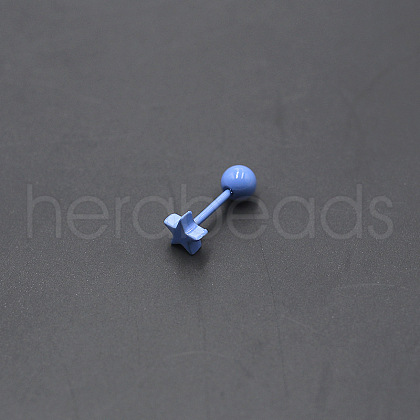 Baking Painted 316L Surgical Stainless Steel Cartilage Earrings FS-WGA64E6-08-1
