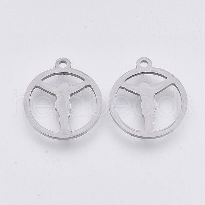Non-Tarnish 201 Stainless Steel Pendants STAS-T044-86P-1