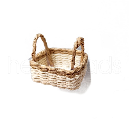 Dollhouse Mini Woven Basket for Kids Supply PW-WG80E1D-04-1