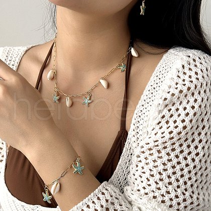 Alloy & Shell Jewelry Sets FS-WG7EFFF-01-1