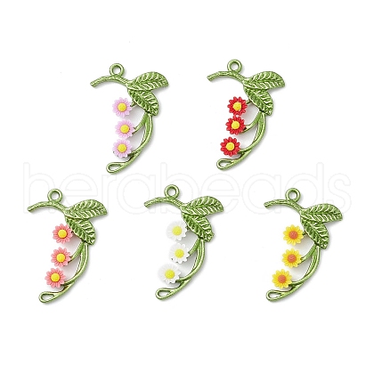 Alloy and Resin Pendants PALLOY-JF03816-1