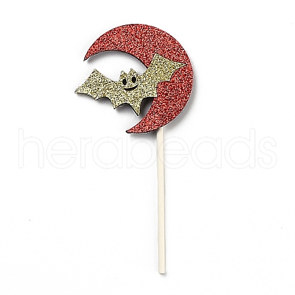 Felt Cloth & Paper Bat Cake Insert Card Decoration DIY-H108-39-1