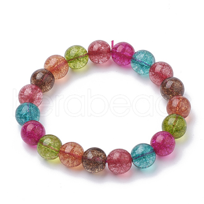 Synthetic Quartz Stretch Bracelets G-S285-19-1-1