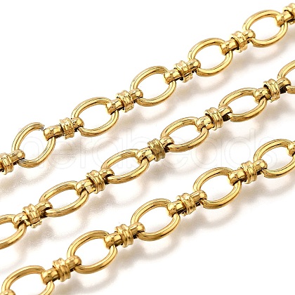 Ion Plating(IP) 304 Stainless Steel Oval Link Chains CHS-S012-08G-1