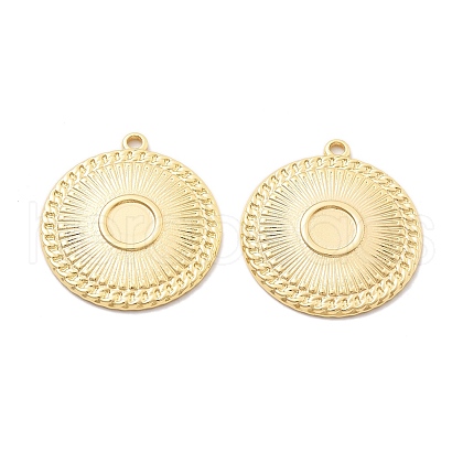 Brass Pendant Cabochon Settings KK-B134-24G-1
