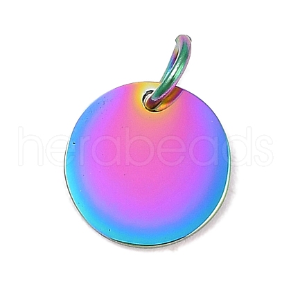 Ion Plating(IP) 304 Stainless Steel Pendants STAS-I311-32C-RC-1