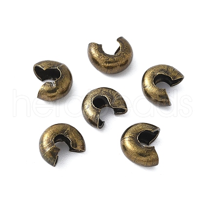 Iron Crimp Beads Covers IFIN-H030-AB-1