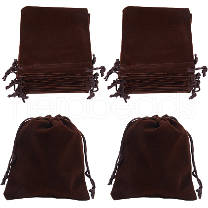 Beebeecraft 20Pcs Velvet Jewelry Drawstring Gift Bags ABAG-BBC0001-14C-1